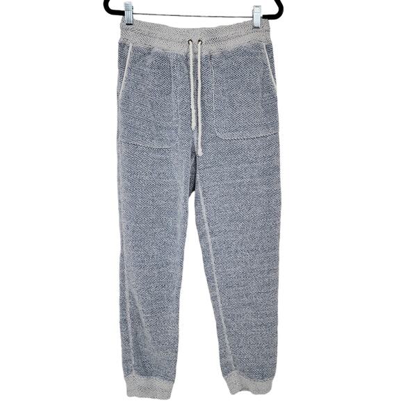 Faherty Whitewater Drawstring High Rise Jogger Textured Sweatpants Size Small - Picture 2 of 6